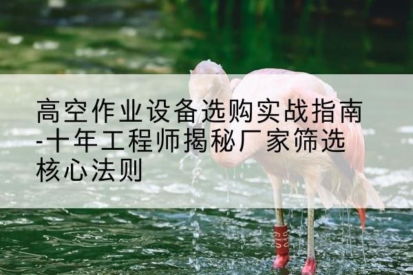永济剪叉式升降机厂家-高空作业设备选购实战指南-十年工程师揭秘厂家筛选核心法则